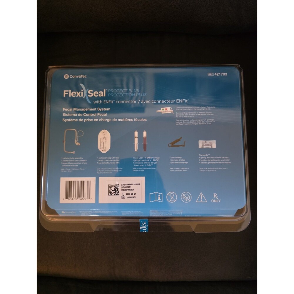ConvaTec Flexi Seal Protect Plus Management Kit 421703 Exp 2030